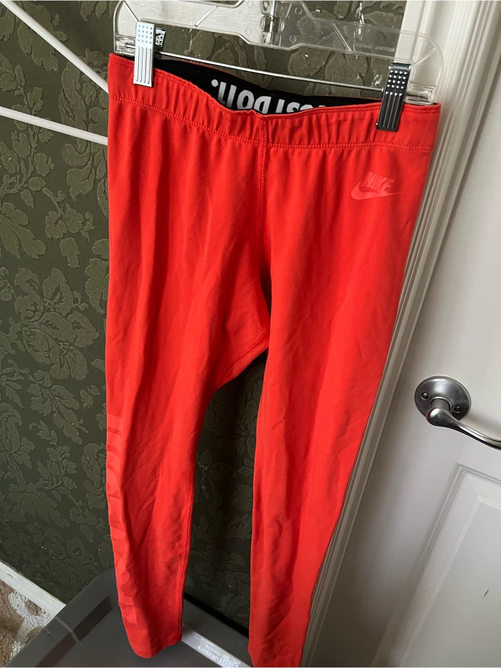 Nike Red Athletic Leggings